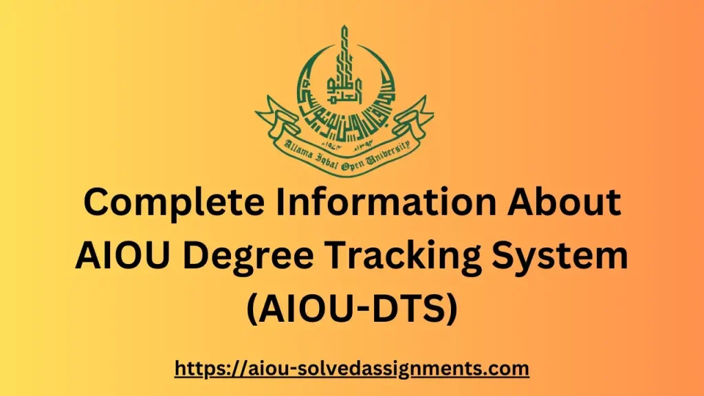 AIOU Degree Tracking system