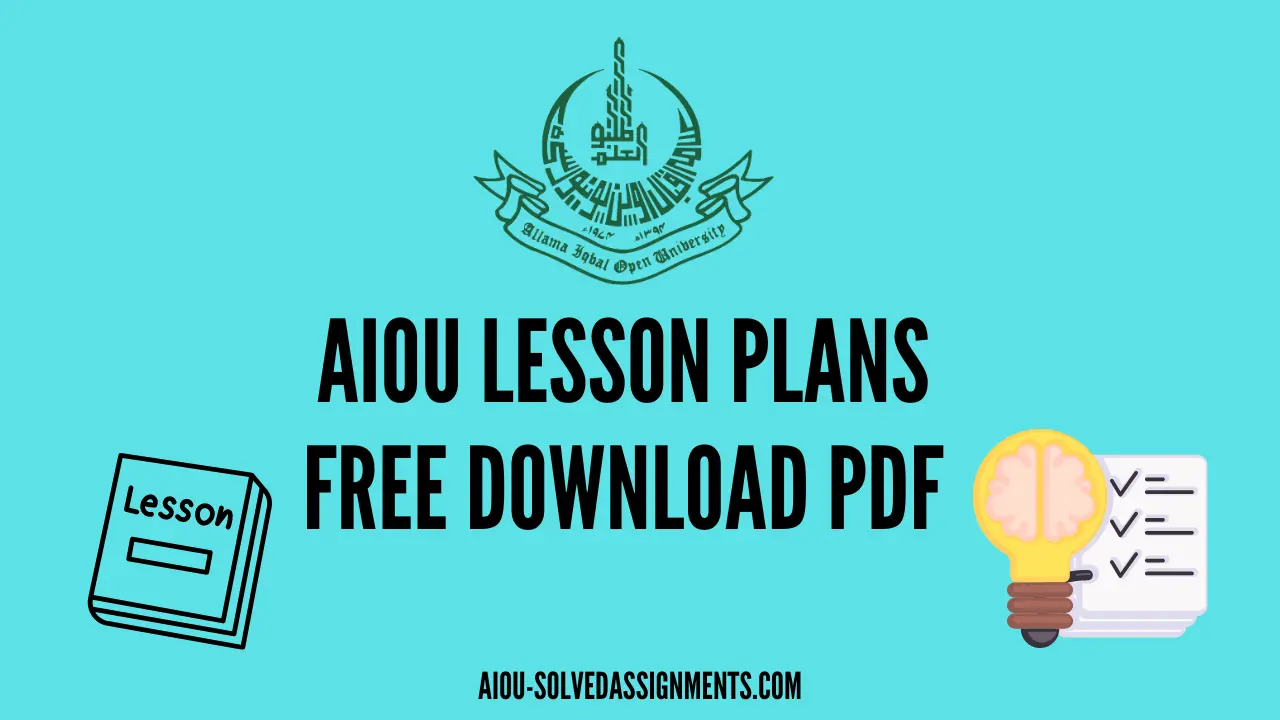 aiou solved assignments pdf